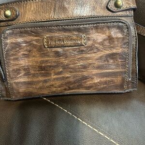 Frye Distressed Brown Crossbody Bag